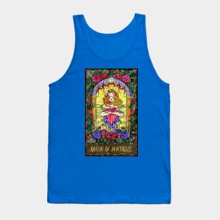 Queen Of Pentacles. Magic Gate Tarot Card Design. Tank Top